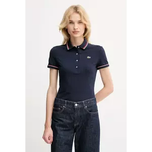 Lacoste tricou polo culoarea albastru marin, DF5284 imagine