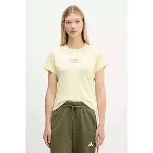 Abercrombie & Fitch tricou din bumbac culoarea galben, KI157-5176 imagine