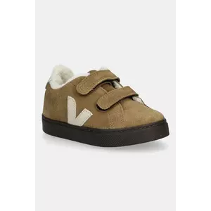Veja sneakers de piele întoarsă pentru copii Small Esplar Winter culoarea maro, SF0320983 imagine
