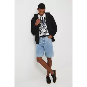 Medicine bluză culoarea negru, cu glugă, uni imagine