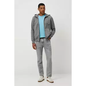 Medicine bluză culoarea gri, cu glugă imagine