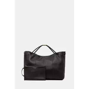 Trussardi poșetă de piele culoarea negru, Z616E005993N imagine