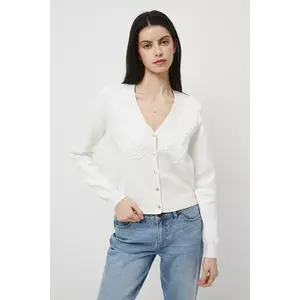 Medicine cardigan culoarea bej, light imagine