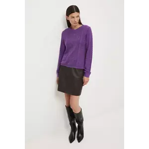 Medicine pulover culoarea violet imagine