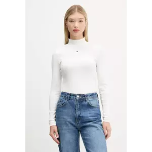Tommy Jeans longsleeve culoarea negru, cu turtleneck, DW0DW19830 imagine
