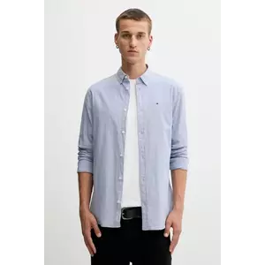 Tommy Jeans cămașă culoarea bej, cu guler button-down, slim, DM0DM09594 imagine