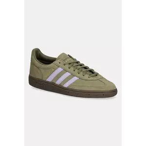 adidas Originals sneakers din piele intoarsă Handball Spezial culoarea verde, JI2650 imagine