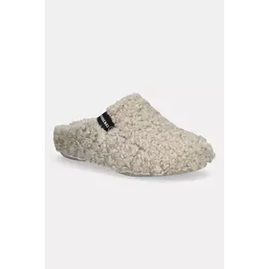 Verbenas papuci de casa YORK CURLY culoarea bej, 5860500660 imagine