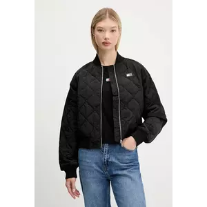 Tommy Jeans geacă bomber culoarea negru, de tranziție, DW0DW21631 imagine