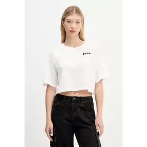 Vans tricou din bumbac culoarea alb, VN000QDFWHT1 imagine