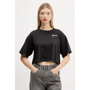 Vans tricou din bumbac culoarea negru, VN000QDFBLK1 imagine