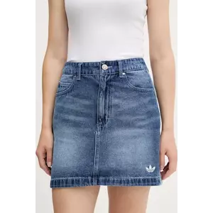 adidas Originals fustă jeans Denim Mini Skt mini, evazați, JW2649 imagine