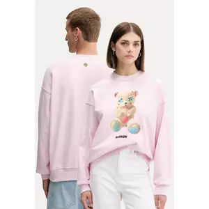 Barrow hanorac de bumbac culoarea roz, cu imprimeu, F5BWUASW048 imagine