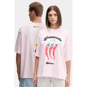 Barrow tricou din bumbac culoarea roz, cu imprimeu, F5BWUATH079 imagine