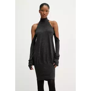 PRESSIAT pulover culoarea gri, light, cu guler, PRE208FW24 imagine