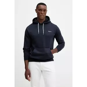 Pepe Jeans bluză culoarea bleumarin, cu glugă, uni, PM5800012 imagine