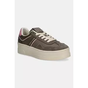 Tommy Jeans sneakers THE GREENWICH FLATFORM culoarea maro, EN0EN02902 imagine