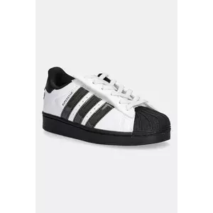 adidas Originals sneakers pentru copii SUPERSTAR LED LIGHTS culoarea alb, JS1290 imagine