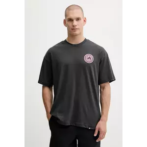 adidas Performance tricou de antrenament WORKOUT ESSENTIALS PLUS culoarea gri, cu imprimeu, KC5853 imagine