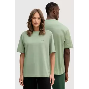Lacoste tricou din bumbac culoarea verde, uni, TH7744 imagine