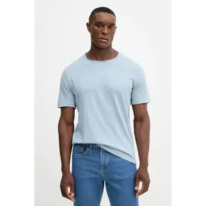 United Colors of Benetton tricou din bumbac culoarea bej, uni, 3JE1J19A5 imagine