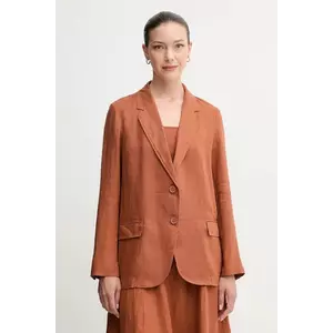 United Colors of Benetton sacou de in culoarea verde, un singur rand de nasturi, neted imagine