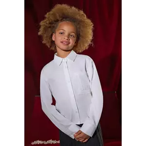 Mayoral cămașă de bumbac pentru copii culoarea bej, 7197 imagine