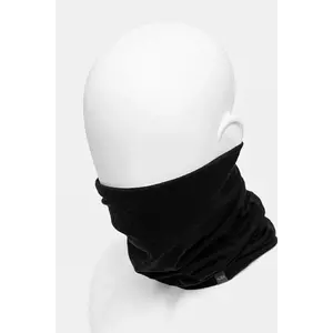 Icebreaker Fular de lână culoarea negru, material neted imagine