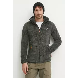 Salewa hanorac Tognazza culoarea verde, cu glugă, modelator, 00.0000027918 imagine