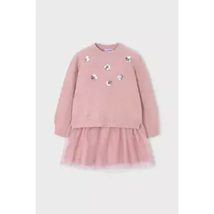 Mayoral rochie fete culoarea roz, mini, evazati, 4918 imagine