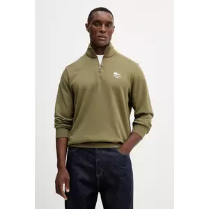 Lacoste hanorac de bumbac culoarea verde, cu imprimeu, SH2735 imagine