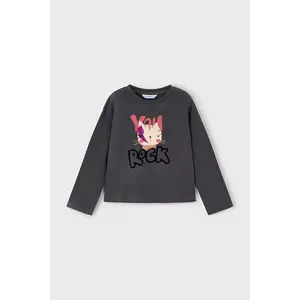Mayoral longsleeve din bumbac culoarea gri, 4009 imagine