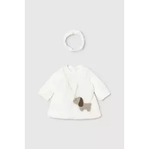 Mayoral Newborn rochie bebe culoarea bej, mini, evazați, 2823 imagine