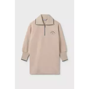 Mayoral rochie fete culoarea bej, mini, oversize, 7912 imagine