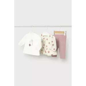 Mayoral Newborn compleu bebe 3-pack culoarea roz, 2733 imagine