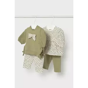 Mayoral Newborn compleu bebe culoarea verde, 2726 imagine