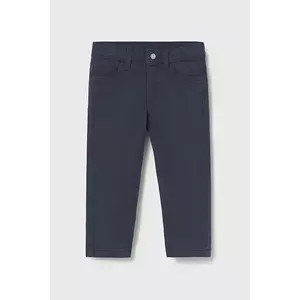 Mayoral pantaloni bebe slim fit basic culoarea bleumarin, uni, 563 imagine