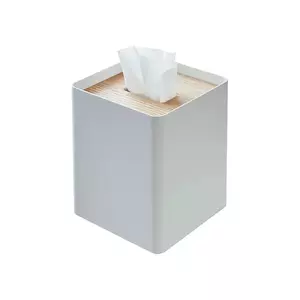 Yamazaki recipient servetele Rin 13 x 15, 5 cm culoarea alb imagine