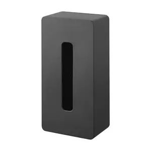 Yamazaki recipient servetele Tower 26 x 13 cm culoarea negru imagine