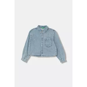 United Colors of Benetton cămașă din denim pentru copii 59K4CQ04F imagine