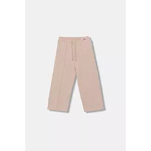 United Colors of Benetton pantaloni de trening din bumbac pentru copii culoarea roz, uni, 3NBMGF04Y imagine