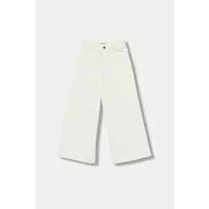 United Colors of Benetton pantaloni copii culoarea alb, uni, 4RHPCE04A imagine