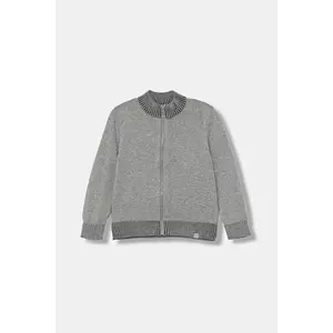 United Colors of Benetton cardigan din bumbac pentru copii culoarea gri, 120YC500W imagine