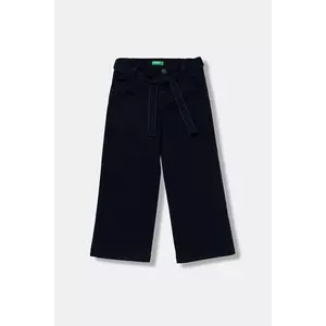 United Colors of Benetton pantaloni copii culoarea bleumarin, uni, 4RHPGF02G imagine