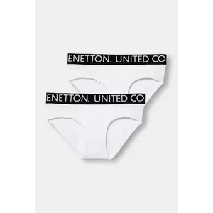 United Colors of Benetton slip copii 2-pack culoarea alb, 3OP80S484 imagine