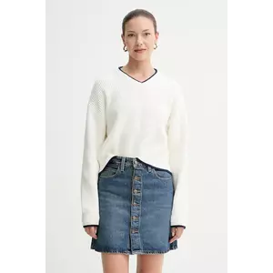 Levi's pulover din amestec de lana culoarea bej, călduros, 0037O imagine