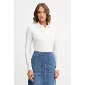 Lacoste longsleeve culoarea bej, PF4567 imagine