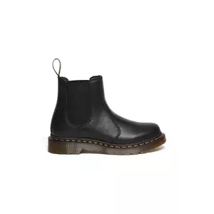 Dr. Martens ghete chelsea de piele 2976 femei, culoarea maro, cu toc plat, DM30698001 imagine