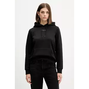 Tommy Jeans bluză culoarea negru, cu glugă, cu imprimeu, DW0DW21963 imagine