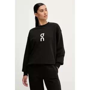 On bluză Club culoarea negru, cu imprimeu, 1WE10470553 imagine